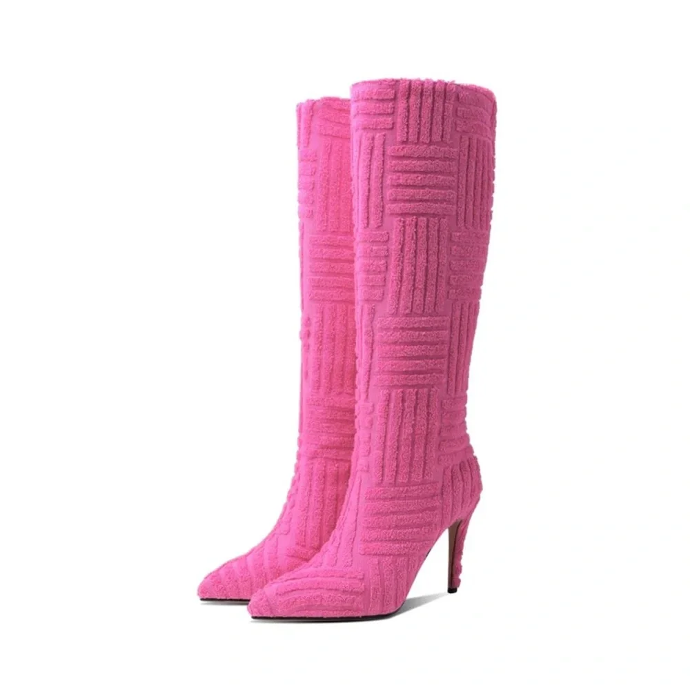 Multi Imprint Heeled Boots - Picture 1 of 1